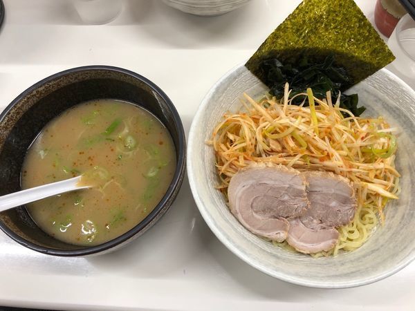 「つけ麺中盛辛ネギトッピング」@ラーメン心心の写真
