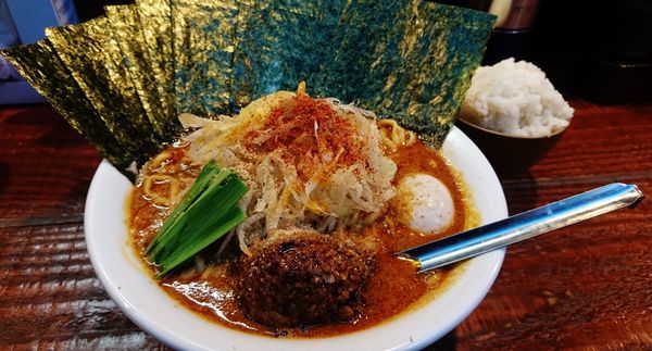 「立川タンタン+大盛り+味玉+海苔」@横浜家系ラーメン いとし家の写真