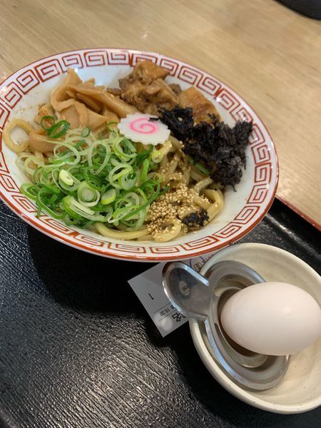 「濃厚豚骨魚介まぜそば650円」@三竹寿 本店の写真