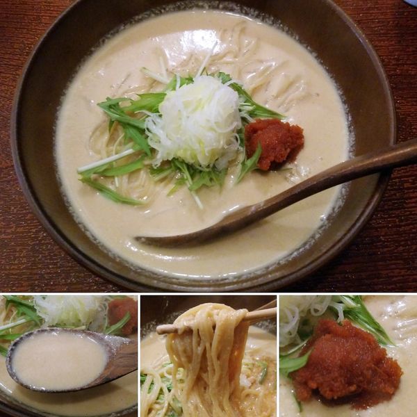 「豆乳明太チーズの担々麺(限定) 1100円」@森下の小粋な長屋ラーメン 熊八の写真