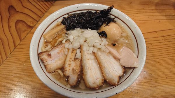 「特製背脂煮干  950円 和え玉 100円」@中華そば 一陽来復の写真