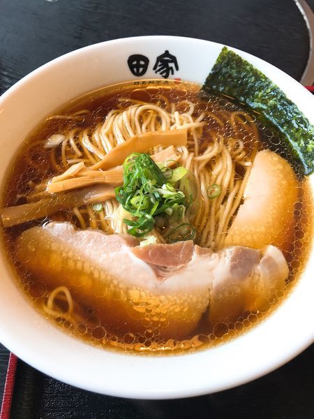 「中華そば(大盛)」@中華そば 田家 本店の写真