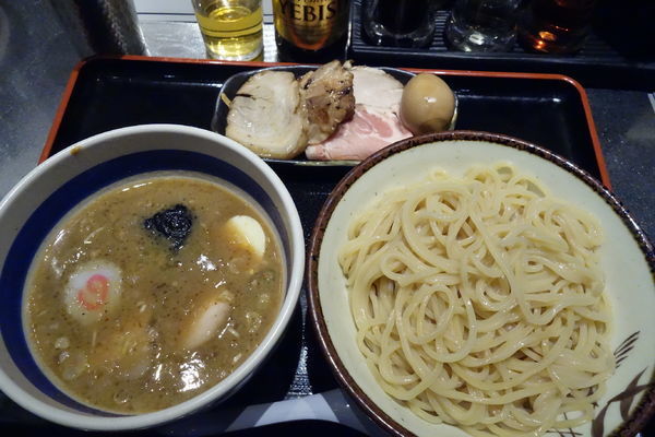 「柏幻霜ポーク全部乗せ もりそば（並）」@松戸富田麺絆の写真