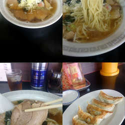 『チャーシュー麺+餃子(￥700+300)』