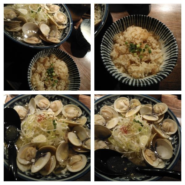 「ハマグリラーメン大盛り＋ミニ帆立ご飯」@和風楽麺 四代目 ひのでやの写真