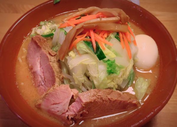 「味噌野菜大盛り」@あたりばちラーメンの写真