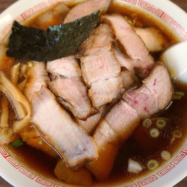 「チャーシューメン750円＋大盛100円」@幸楽の写真