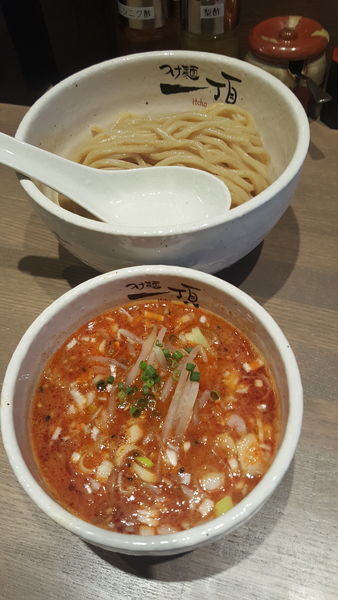 「辛つけ麺大盛」@つけ麺 一頂の写真