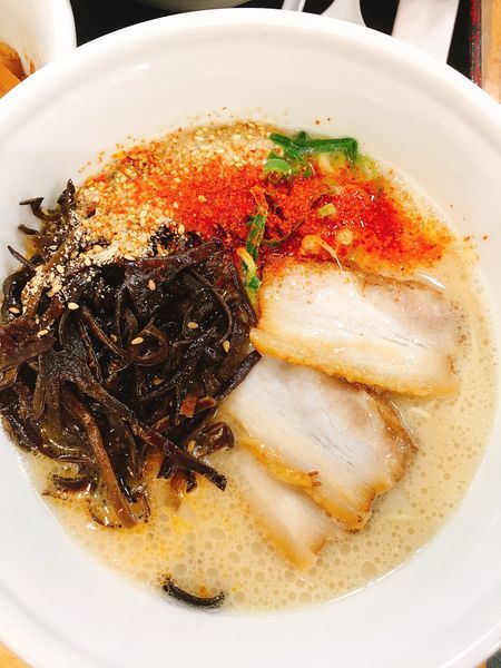 「白丸とんこつキクラゲ」@IPPUDO NOODLE EXPRESS 蓮田SA店の写真