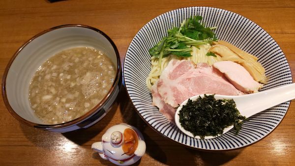 「特濃イカ煮干つけそば 大盛り」@寿製麺よしかわ 川越店の写真