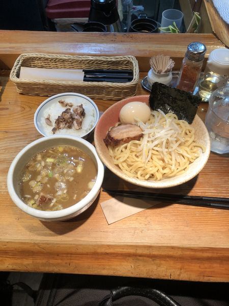 「味玉つけ麺 中盛り」@らーめん・つけ麺 我家の写真