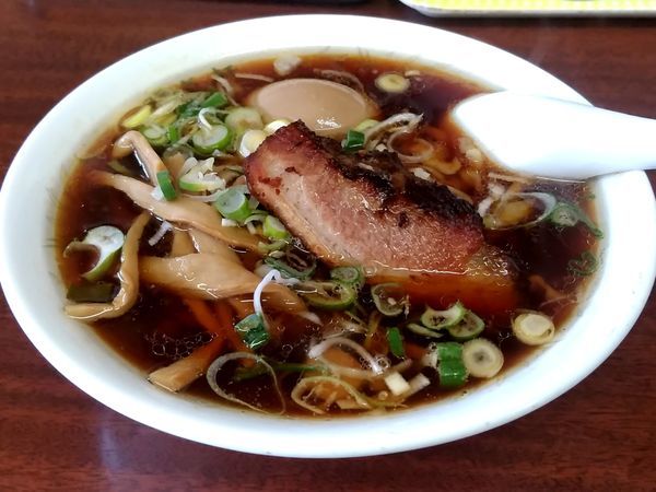 「陽気ラーメン(並盛)600円＋Ｂセット250円」@陽気軒の写真