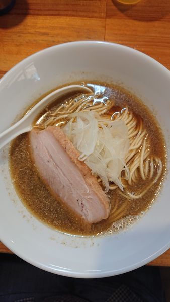 「中華ソバ 味玉なし(+和え玉)」@煮干中華ソバ イチカワの写真