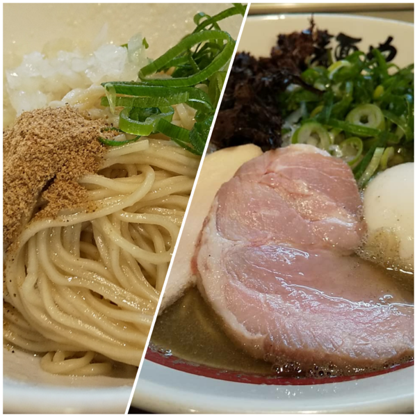 「追い煮干しそば 味玉 生姜の和え玉」@麺や でこの写真