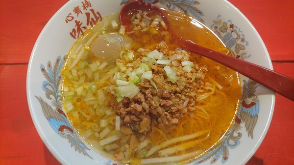 「担仔麺、辛め」@心斎橋 味仙の写真