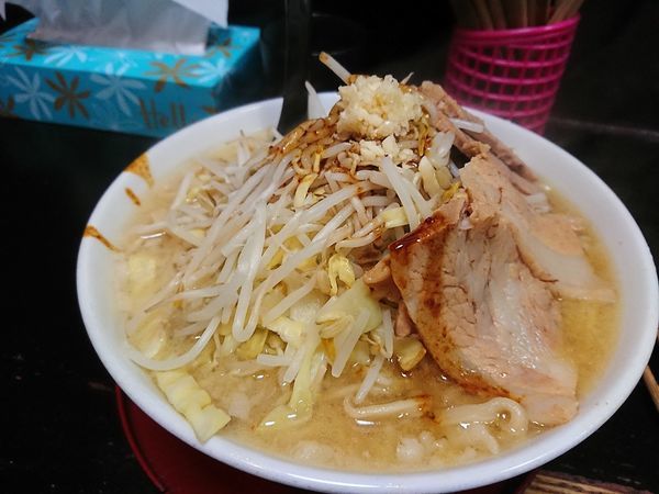 「ラーメン中盛り カレー」@自家製太麺 ドカ盛 マッチョ 三ノ宮店の写真