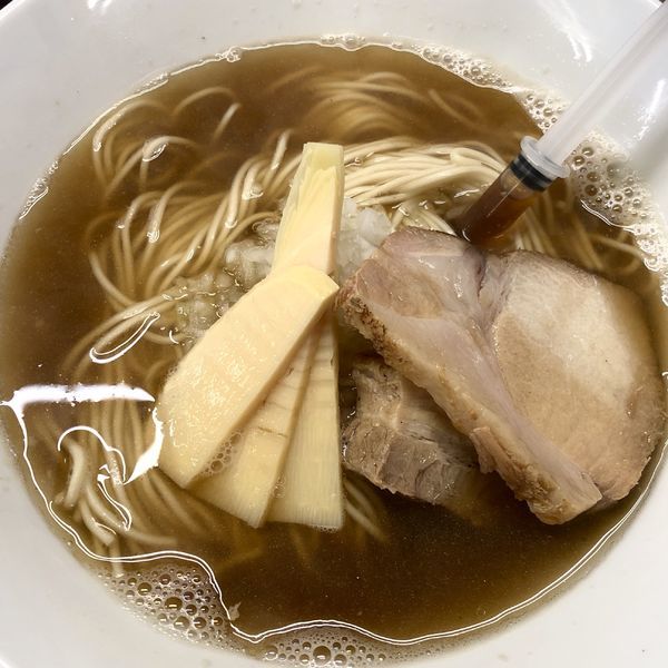 「煮干しそば+生ビール」@拉麺一匠 DEAD OR ALIVEの写真