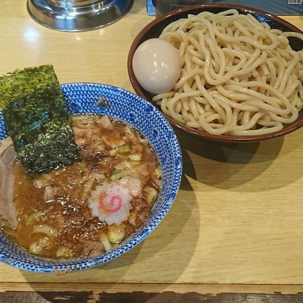 「つけ半チャーシュー 味玉」@くり山の写真