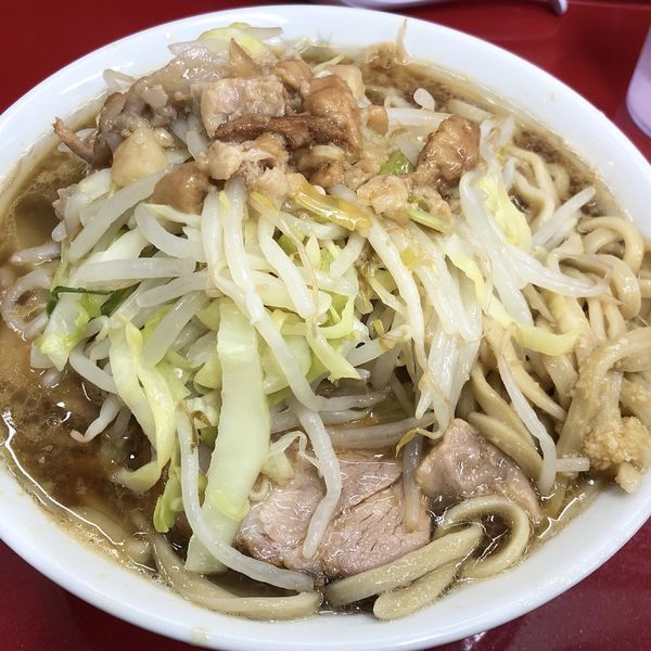 「小ラーメン（ニンニク少なめ，アブラ）」@ラーメン二郎 越谷店の写真