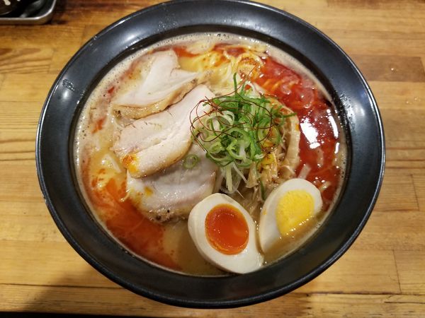 「濃厚味噌らーめん・赤」@我羅奢の写真