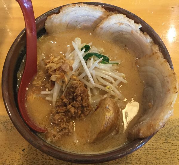 「北海道味噌炙りチャーシュー麺 1,080円」@麺場 田所商店 牛久店の写真
