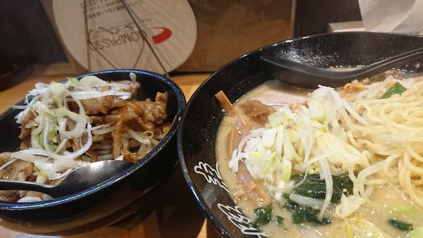 「半焼肉丼セット」@五代目麺や蝦夷の写真