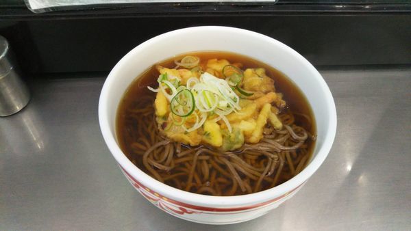 「特上　かき揚げそば」@そば処 あんずの写真