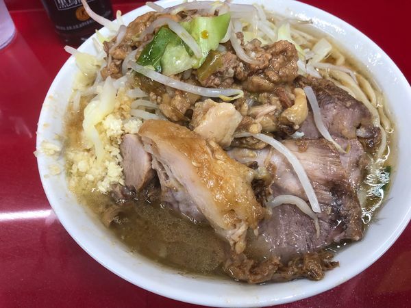 「小ラーメン ニンニク アブラ」@ラーメン二郎 越谷店の写真