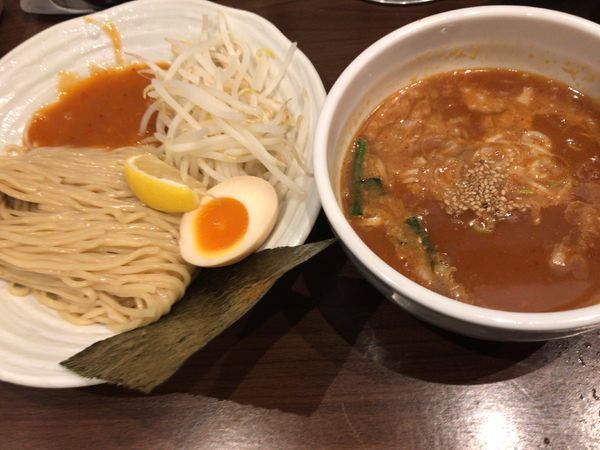 「旨辛つけ麺・並800円」@旨辛ラーメン 表裏 水道橋店の写真