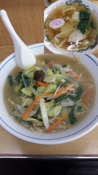 「みそらーめん400円ワンタン300円」@新京の写真