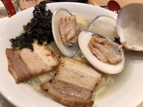 「【限定】蛤の潮らーめん」@鯛塩そば灯花 本店の写真