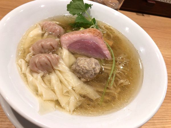 「ワンタン鴨中華（塩）」@中華そば 龍の眼 〜第二章〜の写真