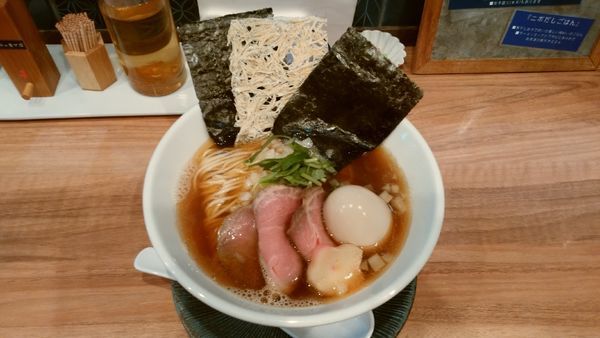 「特製煮干しソバ¥950-＋和え玉¥200-」@中華ソバ 篤々 TOKU-TOKUの写真