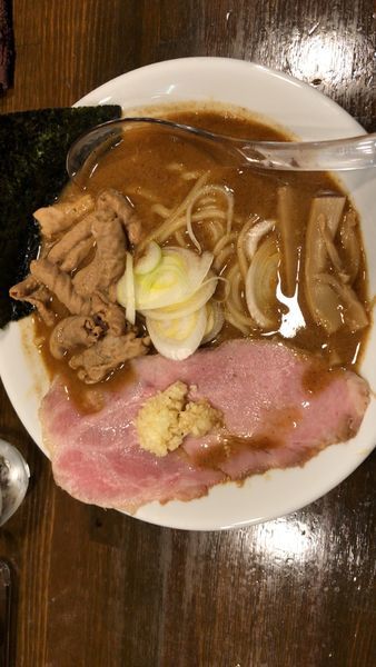 「もつ煮味噌らぁ麺」@Soupmenの写真