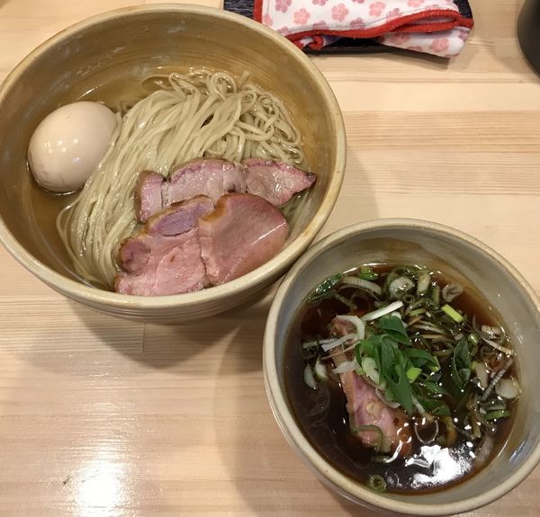 「特製鰹昆布出汁の醤油つけ麺」@迂直の写真