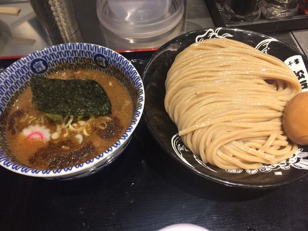 「濃厚つけ麺大¥1070、味玉¥120、餃子2個＠￥150」@松戸富田麺絆の写真
