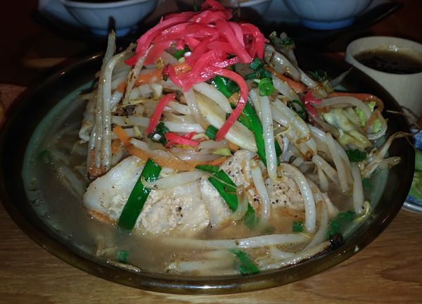 「肉野菜そばランチセット」@島ごはんの写真