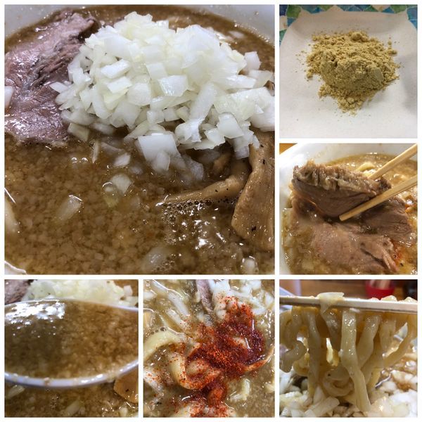 「【限定】中華そば味噌 850円 中脂 刻み玉ねぎ 50円」@中華そば136の写真