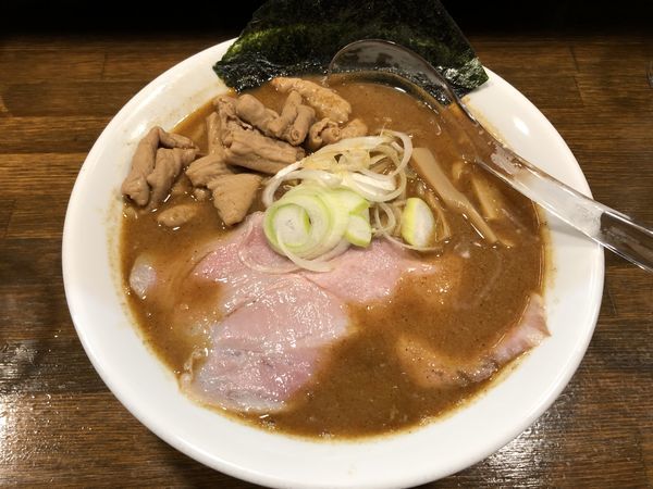 「もつ煮味噌らぁ麺」@Soupmenの写真