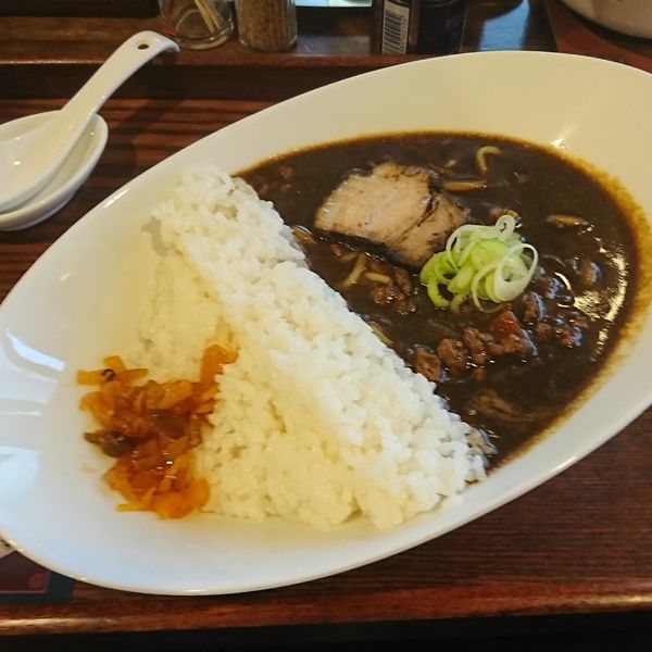 「ダムカレーラーメン」@麺家 西陣の写真