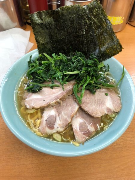 「チャーシュー麺ほうれん草」@極楽汁麺 らすたの写真