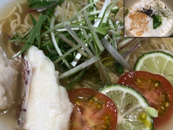 「鯛だし鯛くんせいラーメン雑炊セット」@Hitoshinayaの写真