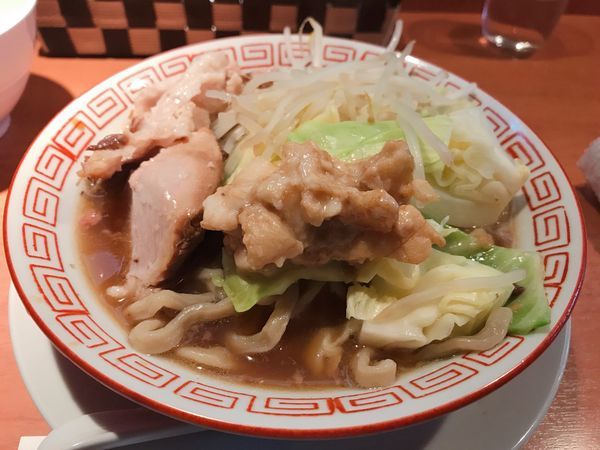 「ラーメン二郎インスパイア&しめじごはんセット」@食堂酒場 Graciaの写真