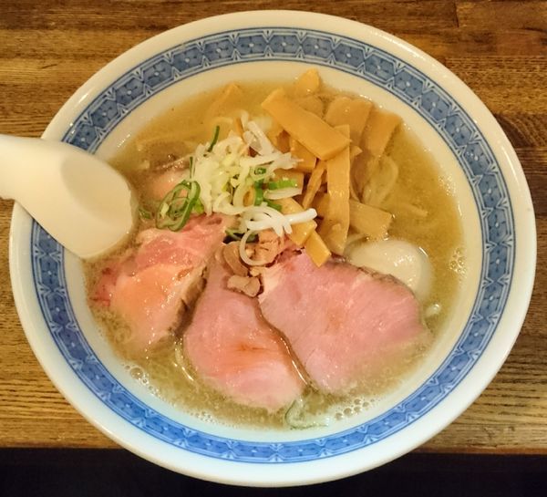 「中華そば 塩＋特増し＋生ビール」@燦燦斗の写真