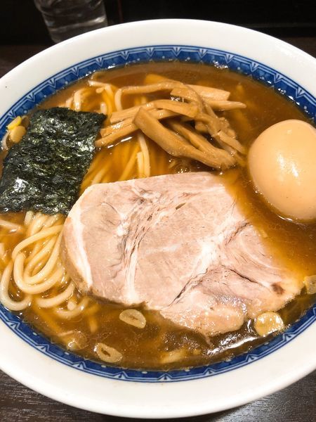 「ラーメン 並 ¥800＋味付玉子 ¥100」@中華そば べんてんの写真