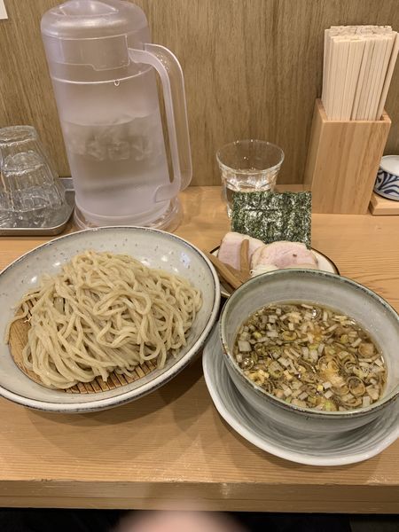 「つけそば＋味玉：900円」@中華そば 笑歩の写真