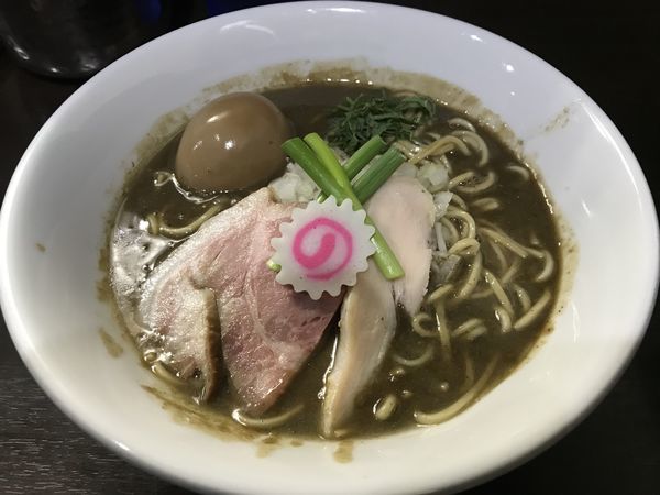 「味玉濃密煮干しそば」@中華そば いづるの写真