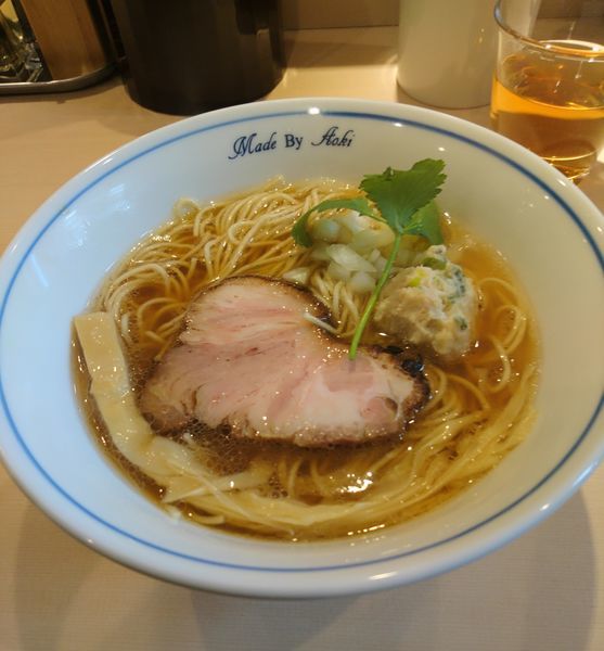 「豊潤煮干しらーめん しお」@中華蕎麦 あお木 secondの写真