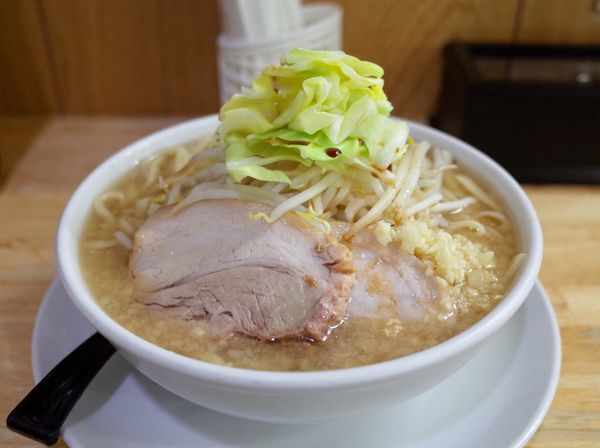 「春キャベツと背脂の五段バラ…890円」@麺屋 白神の写真