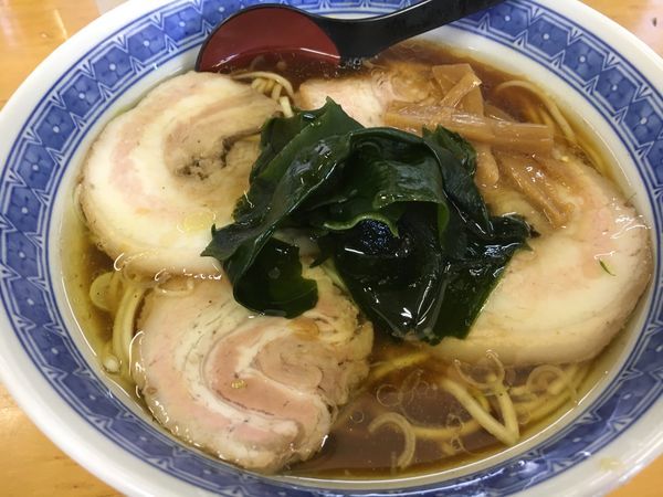 「醤油ラーメン＋チャーシュー（600＋200）」@土筆の写真